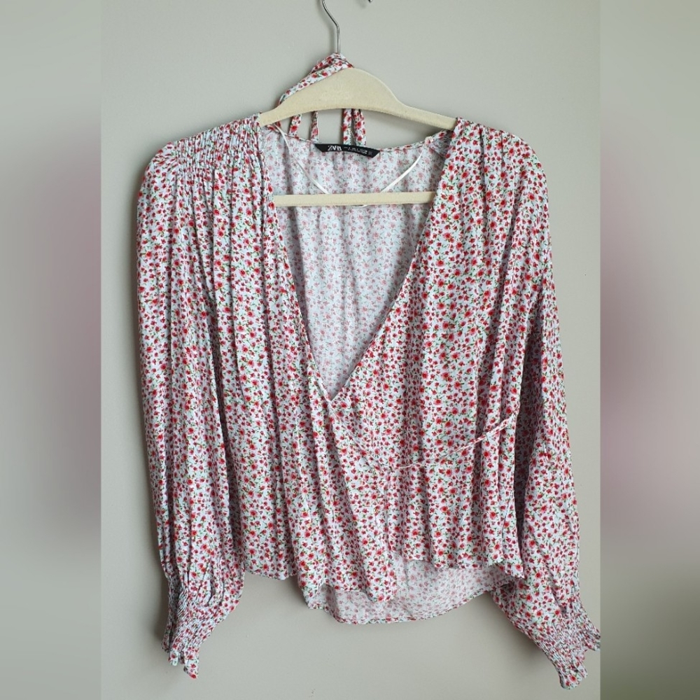 2/$25 Zara Wrap-Style Blouse
